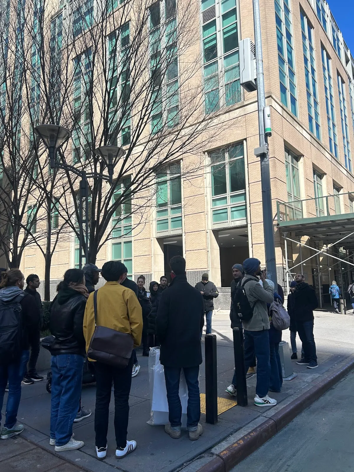 Can Sucuoglu of Numina explaining the Numina sensor on the pole in Downtown Brooklyn